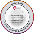 FLIR Infrared Training Center sUAS thermographer certification badge